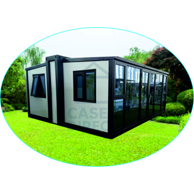 Casa Plegable de 25 m² – Doble Ala 700 Nogal