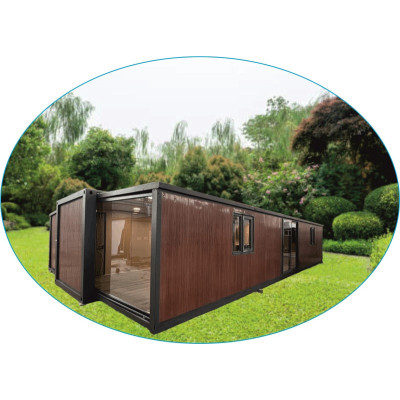 Casa Plegable Expandible de 75 m² con 2 a 4 Dormitorios Roble