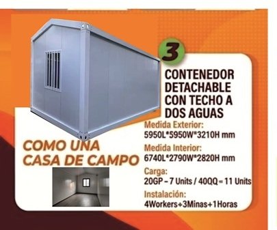 Casa Cabaña básica diáfana