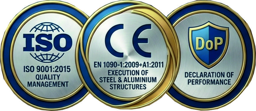 Certificaciones ISO y CE de la caseta plegable reforzada Folder X1100