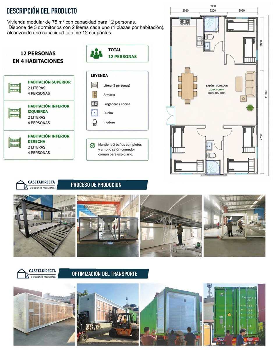 Interior Casa Expandible 75 m²
