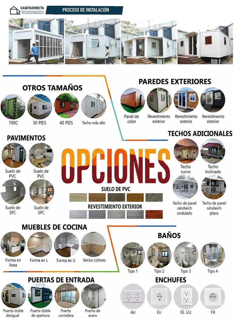 Distribución Casa Expandible 37 m²