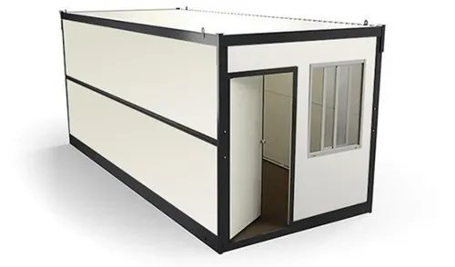 Caseta de obra plegable Folder X1300 completamente desplegada